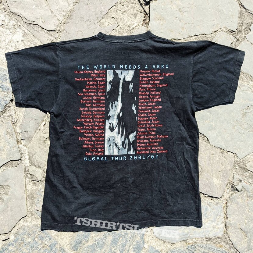 2001 Megadeth The World Needs a Hero Global tour L | TShirtSlayer