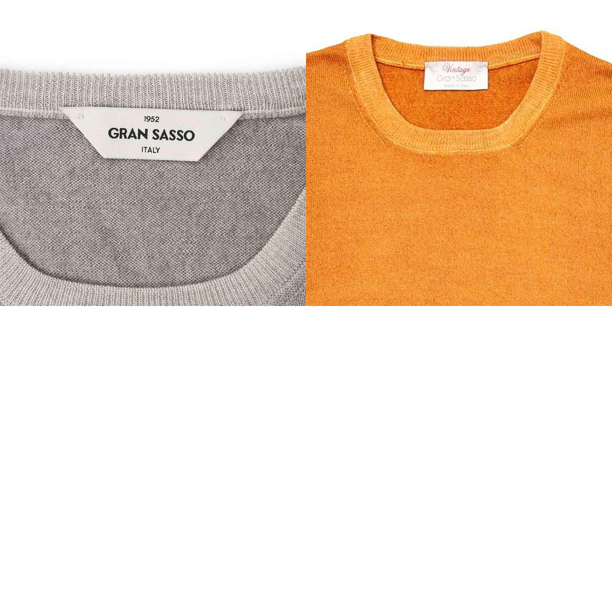 楽天市場】グランサッソ Gran Sasso クルーネックニット メンズ 大きい