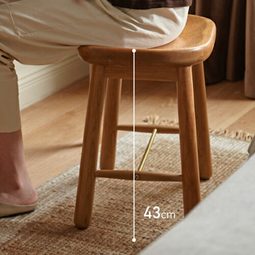 楽天市場】10%OFF+P2倍 SS限定 スツール 幅40cm 無垢材 オーク材