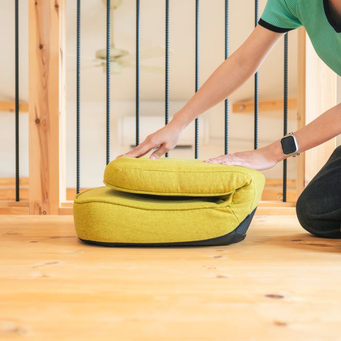 座椅子 nanaco ○モコモコが気持ちいいレバー式座椅子 – 座椅子生活