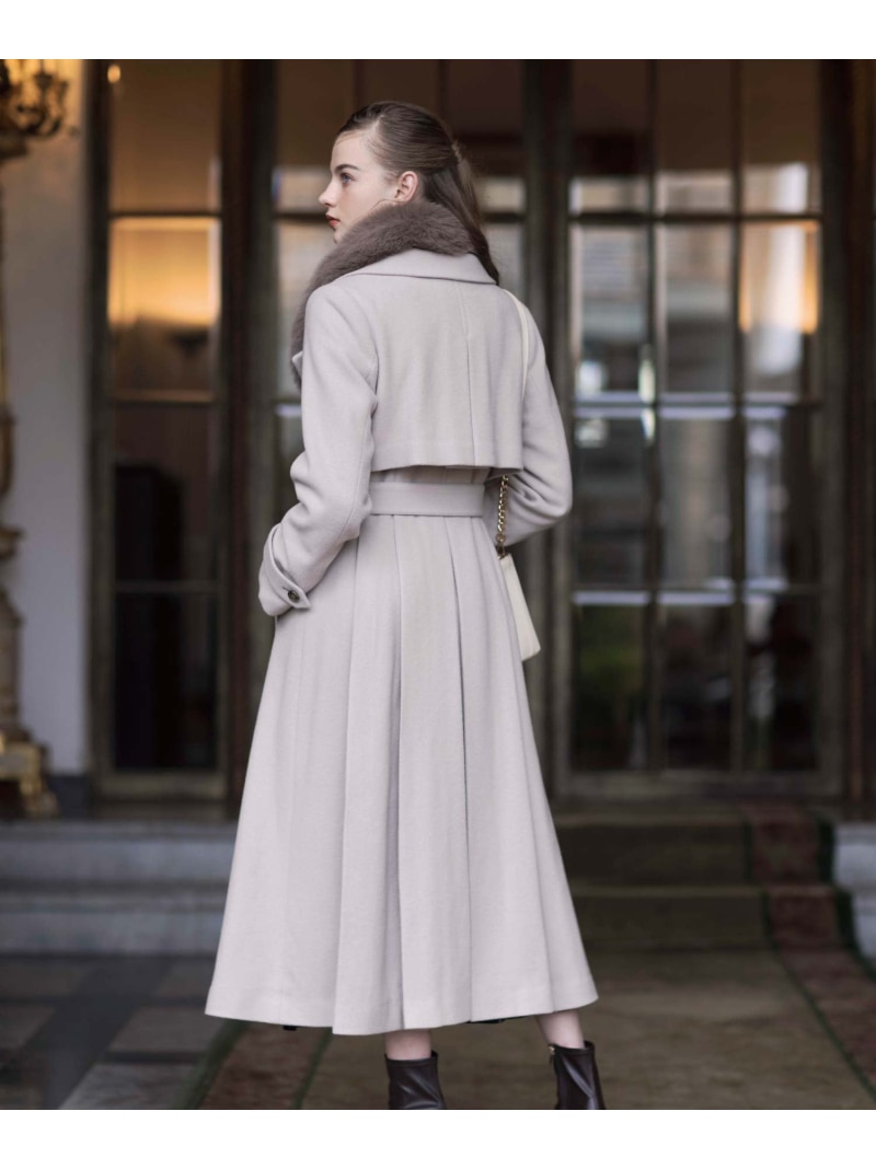 楽天市場】【SALE／70%OFF】2WAYカラーバックプリーツウールトレンチ