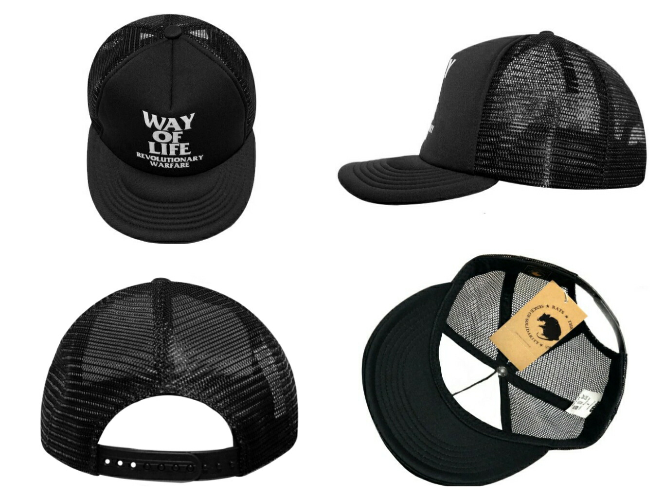 楽天市場】RATS MESH CAP WAY OF LIFE 25SS 新品 黒 ラッツ メッシュ