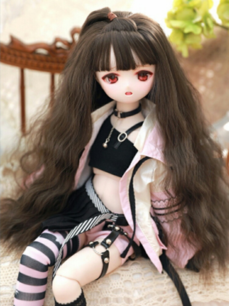 楽天市場】ウィッグのみ 6-7インチ 8-9インチ 1/3 1/6 BJDウィッグ