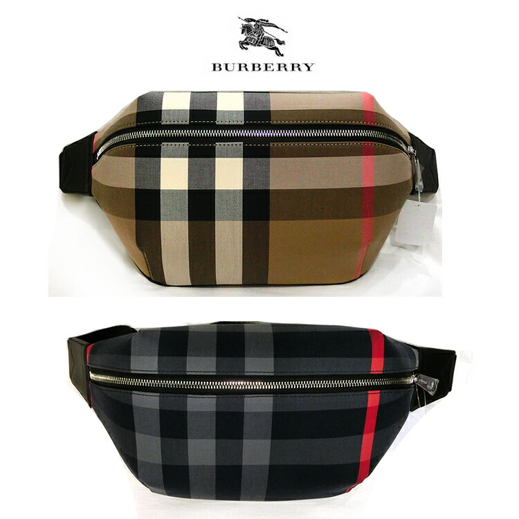 楽天市場】バーバリー ボディバッグ BURBERRY レザー チェック
