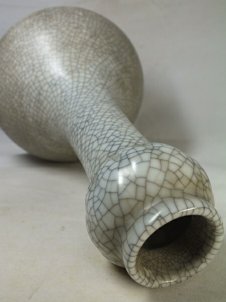 楽天市場】□龍香堂□☆【中国骨董品】哥窯（かよう）「細口花瓶