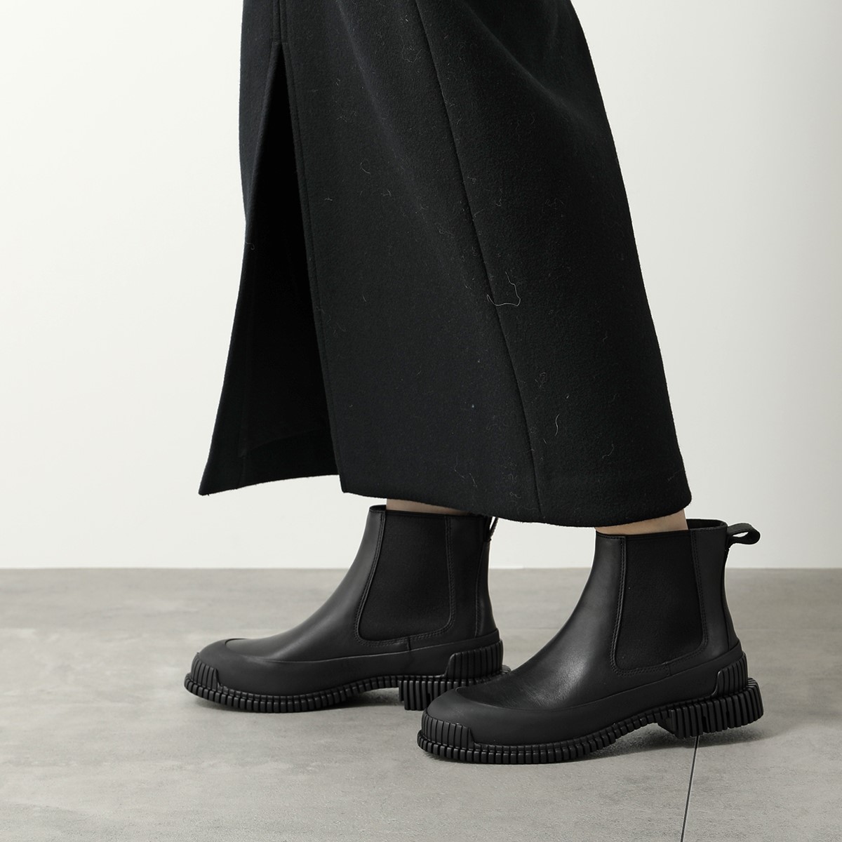 カンペール カンペール camper ショート ブーツ 38 レザー 革 スエード