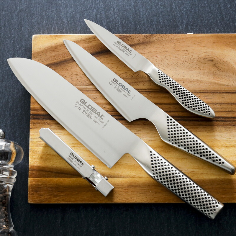 楽天市場】《 豪華特典付き 》 包丁セット GLOBAL 「 三徳4点セット