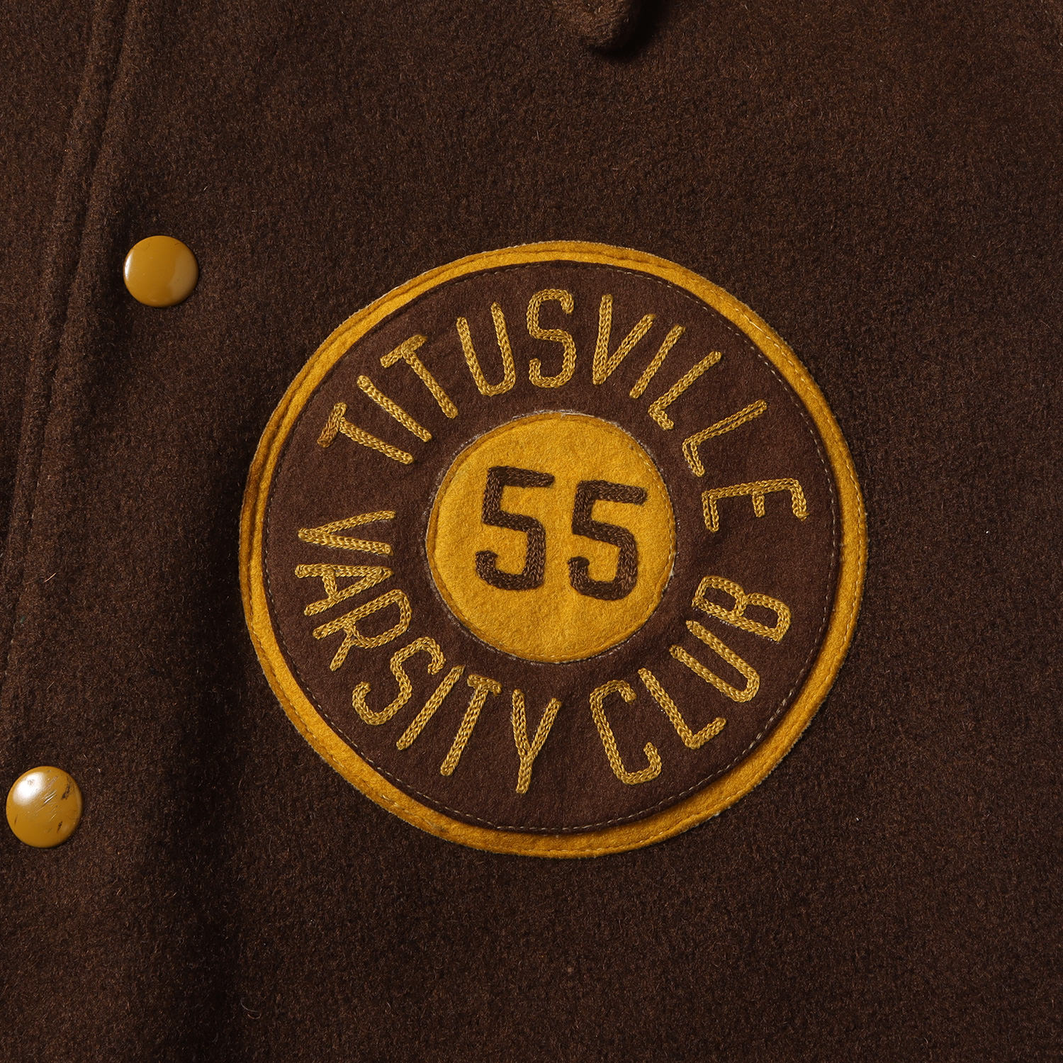 楽天市場】50s BUTWIN 襟付き ワッペン メルトンウール スタジャン