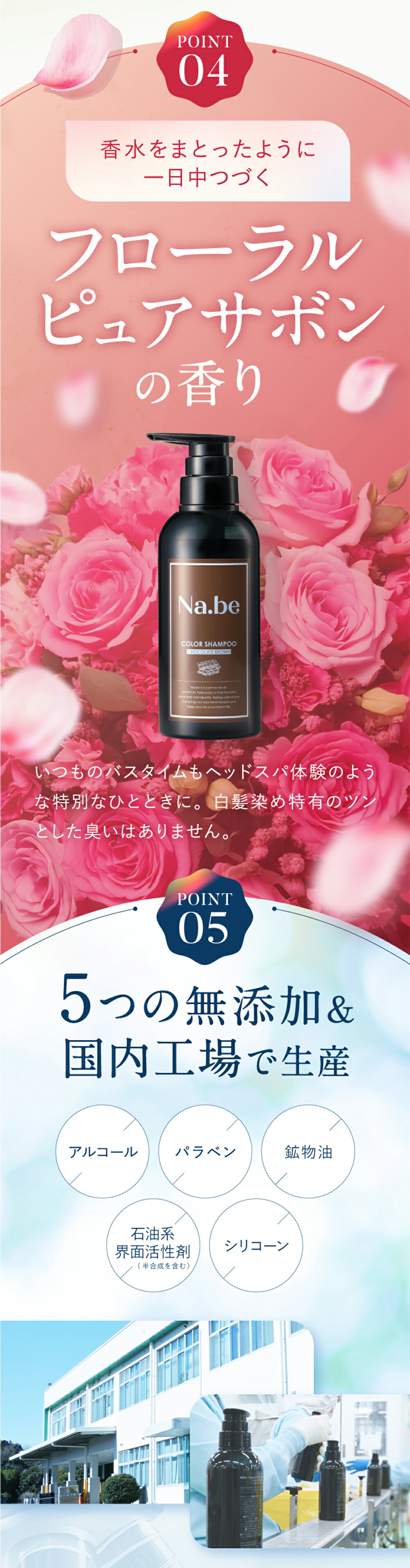 楽天市場】＼ 楽天1位 5冠 ／【公式】Na.be ヘアカラーシャンプー Nabe