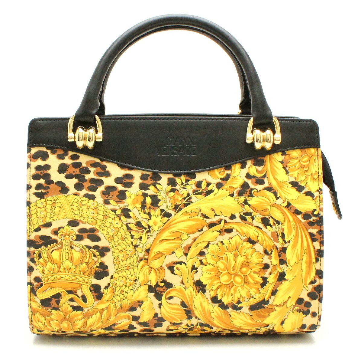 楽天市場】【バッグ】VERSACE ヴェルサーチ ハンドバッグ レオパード柄