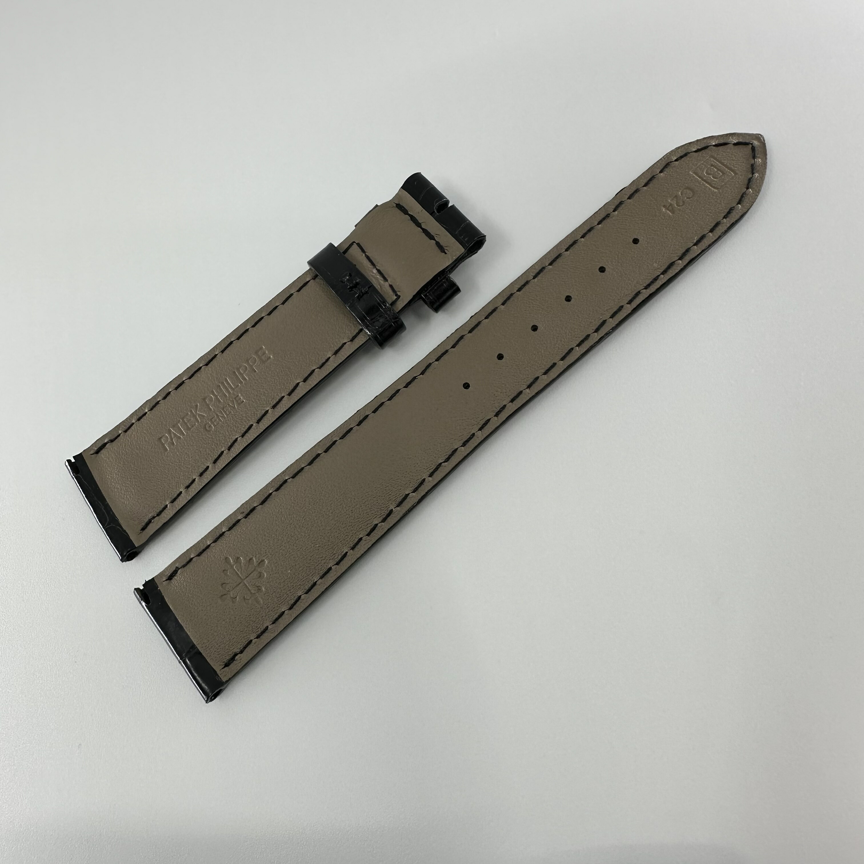 楽天市場】パテックフィリップ純正革ベルト20-16mmエナメルブラック