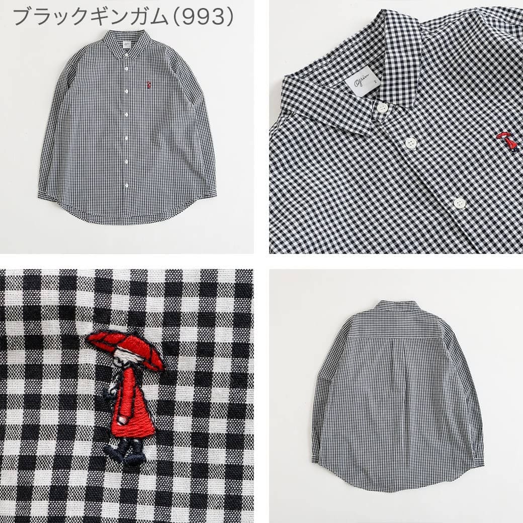 楽天市場】グリン grin ブロード雨の日刺繍ラウンドシャツ 秋冬 8245T