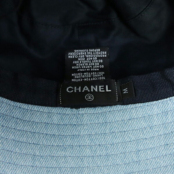 楽天市場】【未使用品】 シャネル ハット Mサイズ コットンデニム