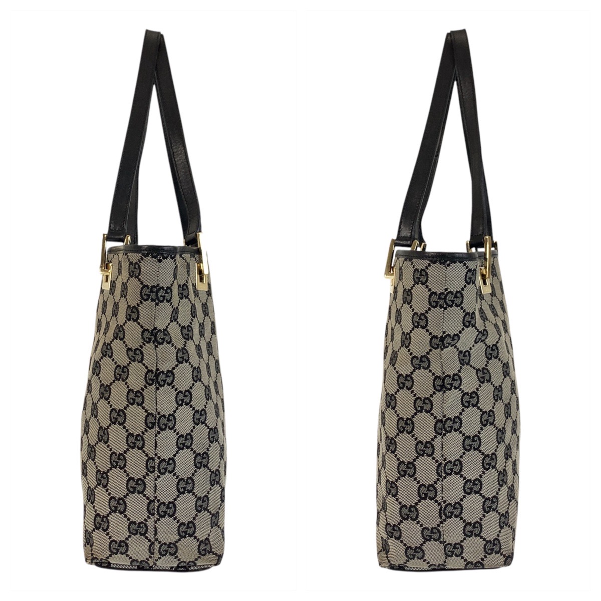 楽天市場】GUCCI グッチ グレー ブラック 黒 ゴールド金具 GG