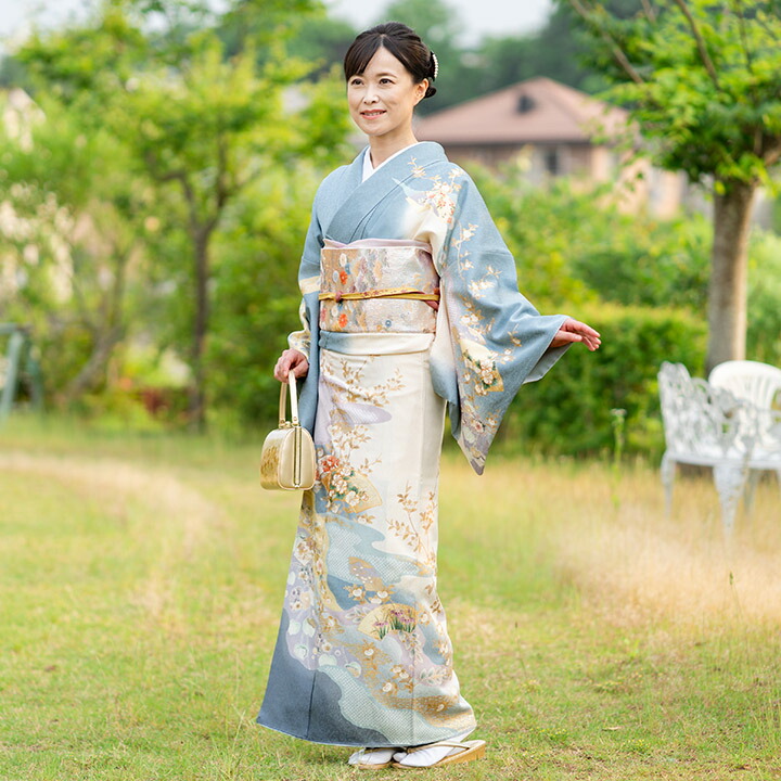 楽天市場】【レンタル】高級正絹 訪問着 フルセットレンタル訪問着