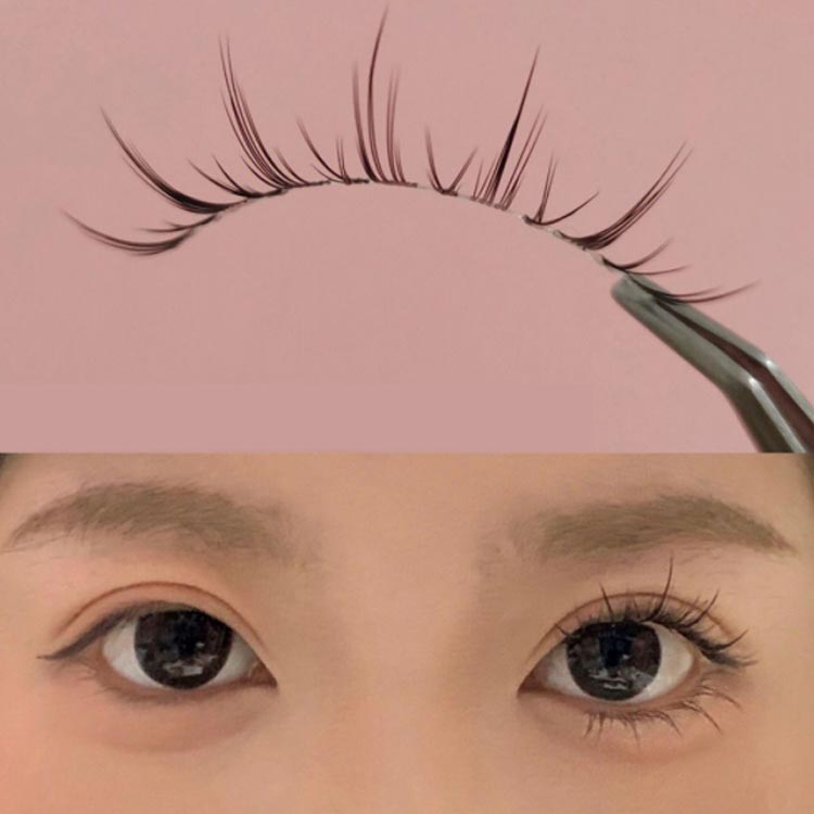 楽天市場】【送料無料】つけまつげ まつげ つけま 部分用 ナチュラル