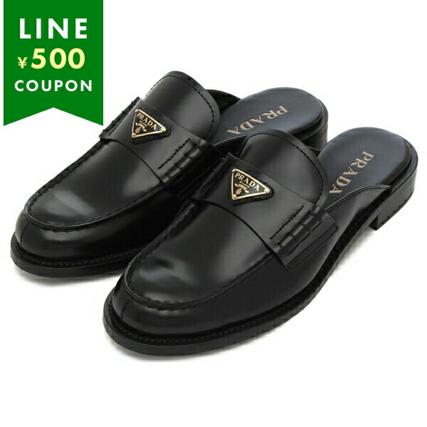 楽天市場】プラダ サンダル ミュール ブラック レディース PRADA