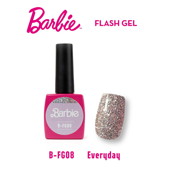 楽天市場】Barbie バービー クリスタルフラッシュジェル 6色セット No