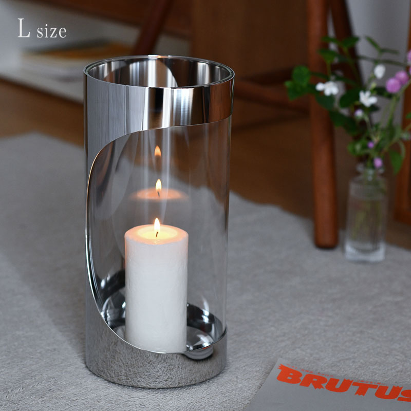 楽天市場】ジョージジェンセン ハリケーン キャンドルホルダー 33cm L