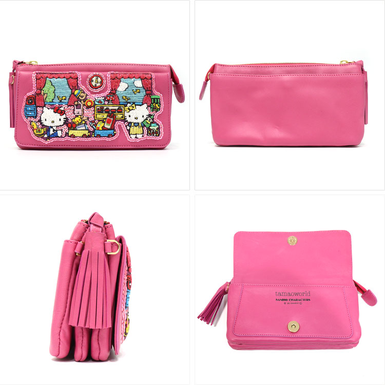 楽天市場】ハローキティ お財布ポシェット Kitty's House SHO3812