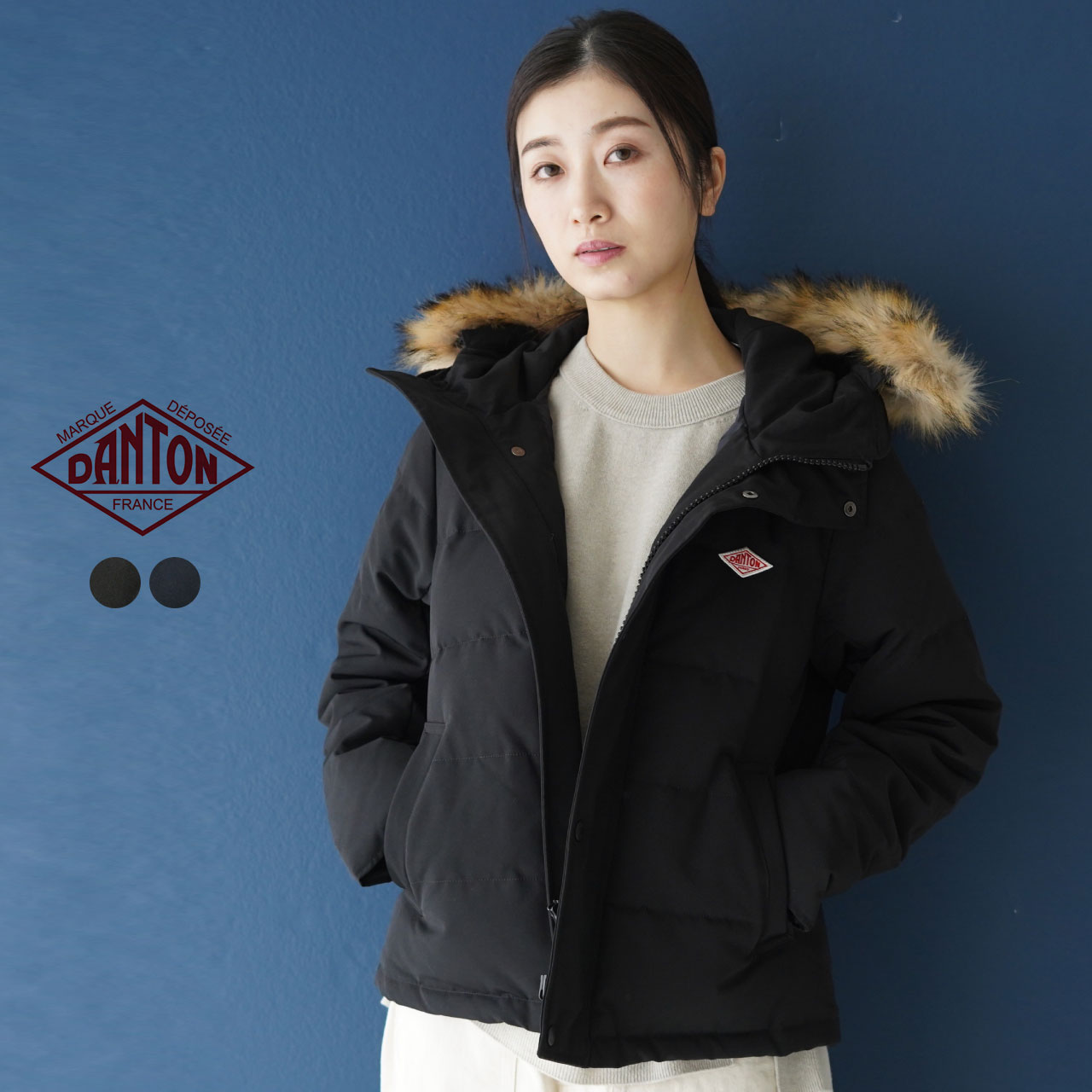 楽天市場】ダントン DANTON ショート丈 ダウンジャケット フェイク