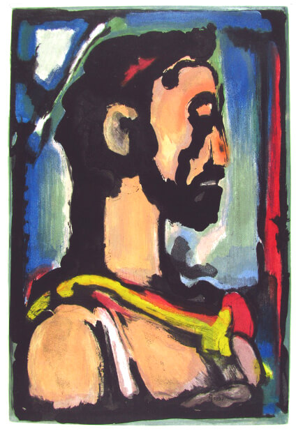 楽天市場】ジョルジュ ルオー 受難 悪の華 色彩銅版画 1937年 限定