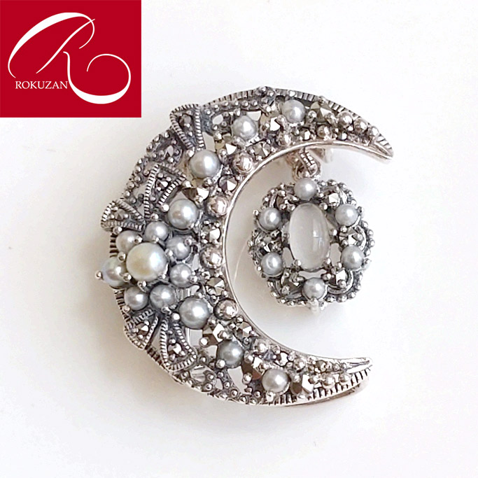 楽天市場】【碌山】 シルバー ムーンストーン シードパール 3way