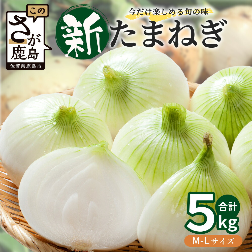 楽天市場】【ふるさと納税】 甘〜い！新たまねぎ 約5kg (MLサイズ