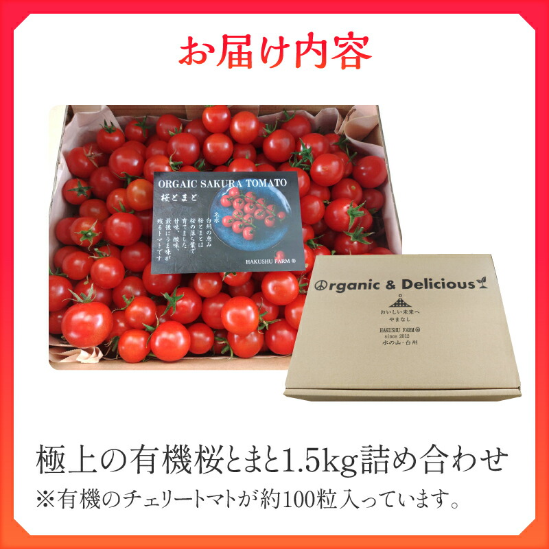 楽天市場】【ふるさと納税】 トマト 1.5kg 詰め合わせ 約100粒 桜