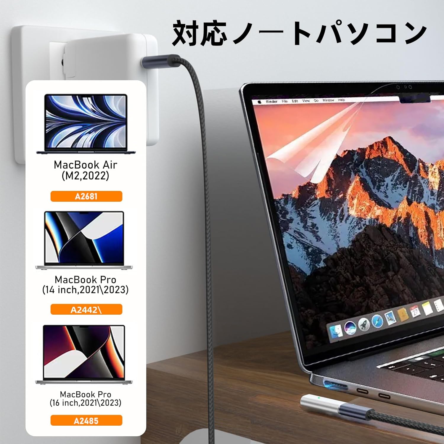 楽天市場】USB Type C Magsafe3 対応140W 充電アダプタ 磁気充電 T-Tip