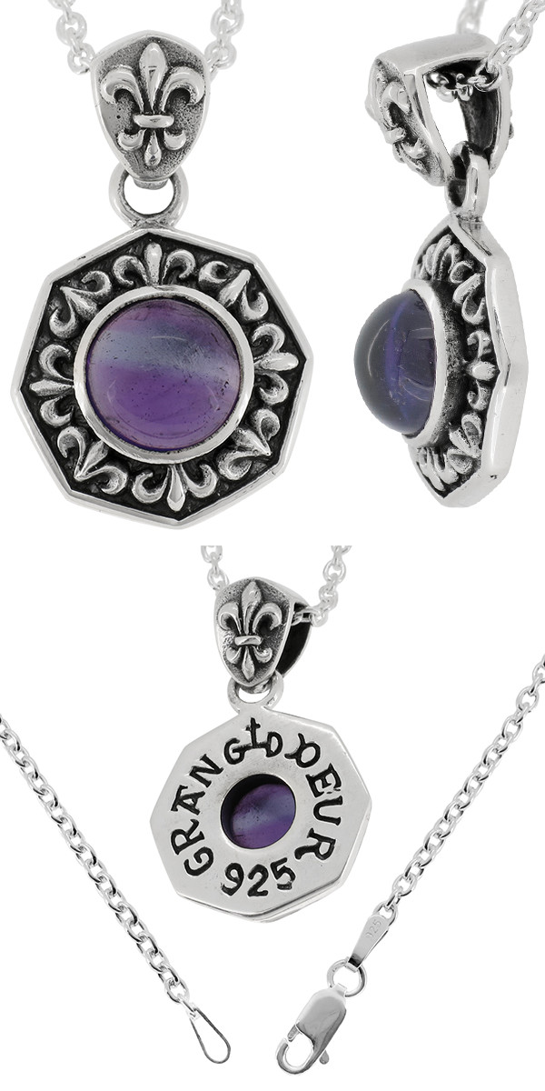 楽天市場】GRAN DEUR リリィ アメジスト シルバーネックレス チェーン