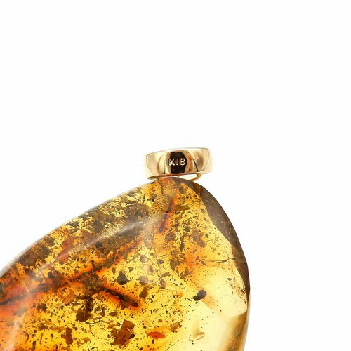 楽天市場】化石 虫入り琥珀 ネックレス ペンダントトップ 蜘蛛 気泡