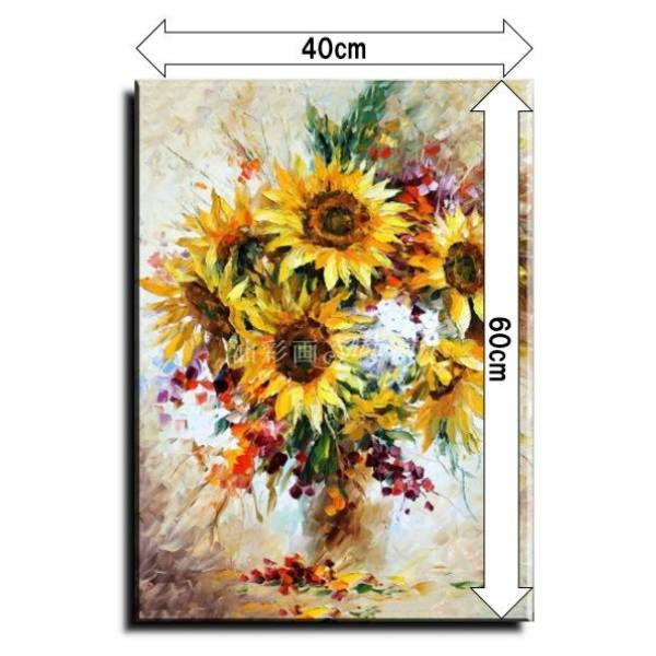 楽天市場】【絵画】【油絵】ひまわり【手書き】【壁掛け】【絵