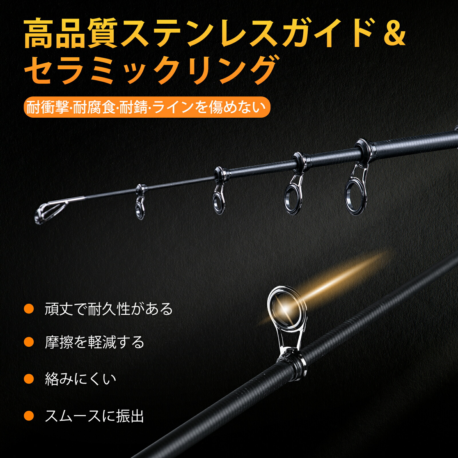 楽天市場】VUONG 投げ竿 振出式カーボンロッド 1.68m/1.8M コンパクト