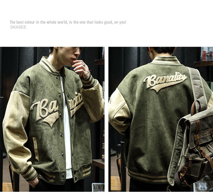 楽天市場】M~2XL スタジャン メンズ ワッペン スタジアムジャンパー