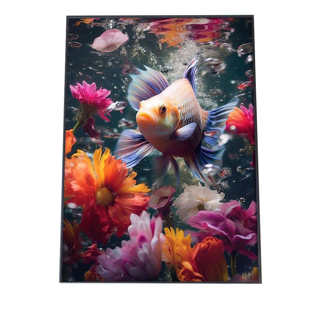 楽天市場】きんぎょ 金魚 水中 水族館 ポスター 【選べる全サイズ