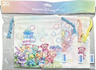 楽天市場】ダッフィー きんちゃく3枚セット 2025 ダッフィー＆フレンズ