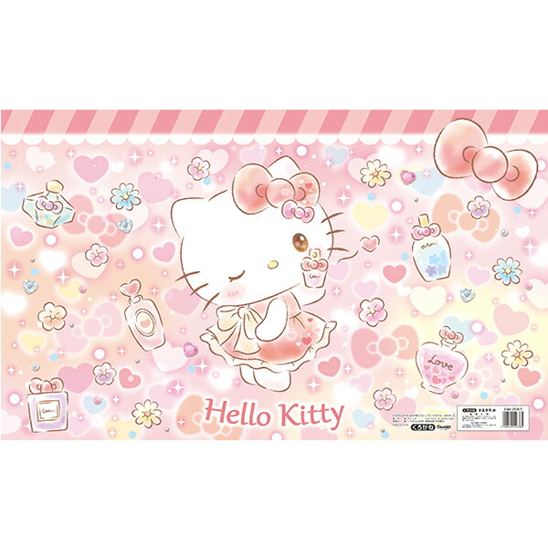 楽天市場】ハローキティ柄 デスクマット 【巻かずに発送。すぐ使える