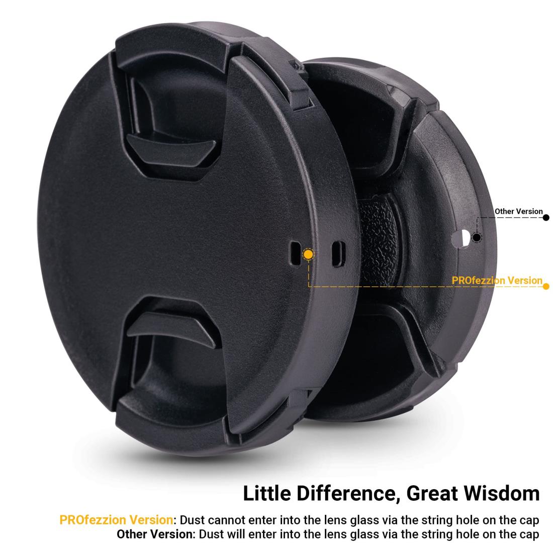 楽天市場】2パック 40.5mm フロントレンズキャップカバー デラックス