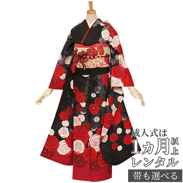 楽天市場】成人式早割クーポン10％オフ【振袖 レンタル】RS1888 正絹