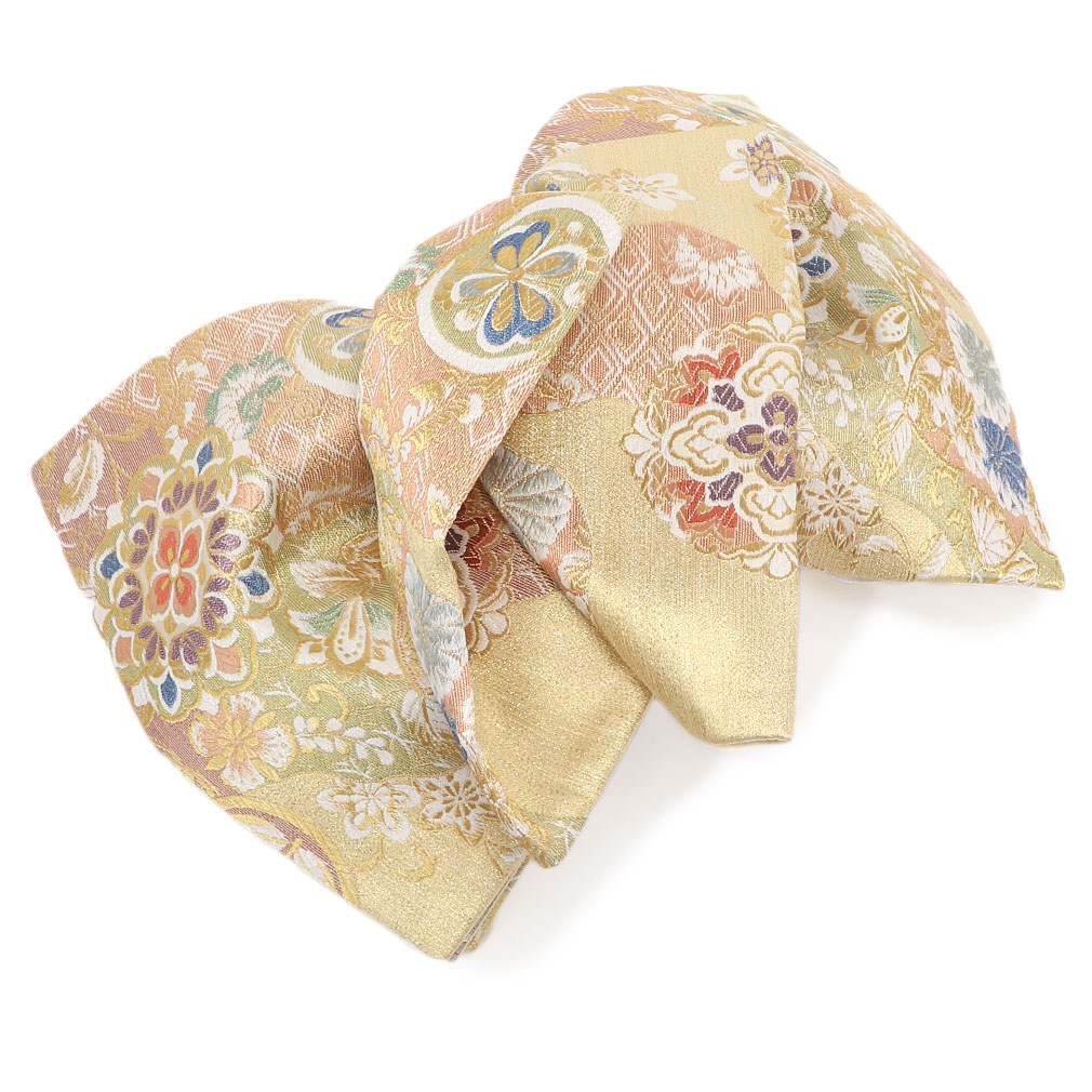 楽天市場】袋帯 振袖用 帯 成人式 ゴールド 桜 華紋 丸紋 西陣織 京洛