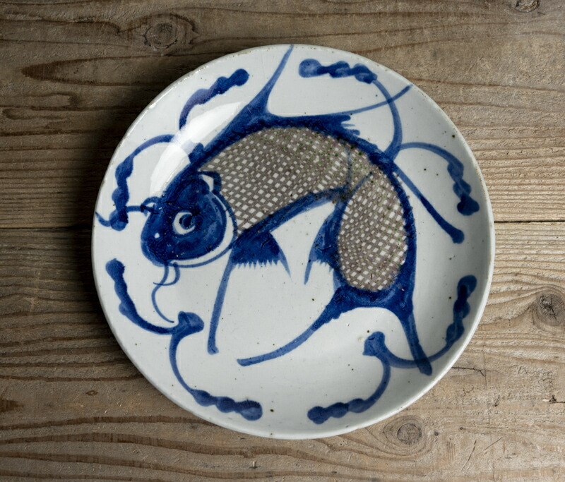 楽天市場】中国古玩 / 唐物○釉裏紅魚文皿○呉須辰砂/呉須染付 ニュウ