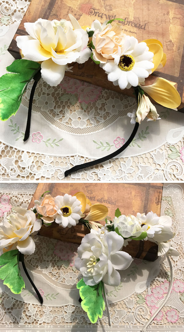楽天市場】カチューシャ花冠☆限定SALE☆300OFF☆送料無料☆ヘッド