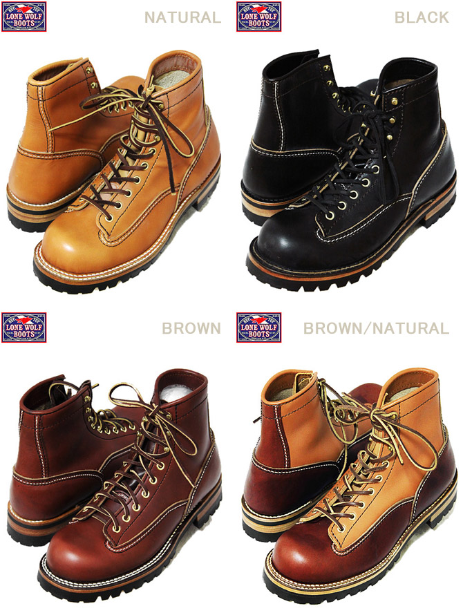 楽天市場】【 LONE WOLF BOOTS（ロンウルフブーツ） 】 編み上げロガー