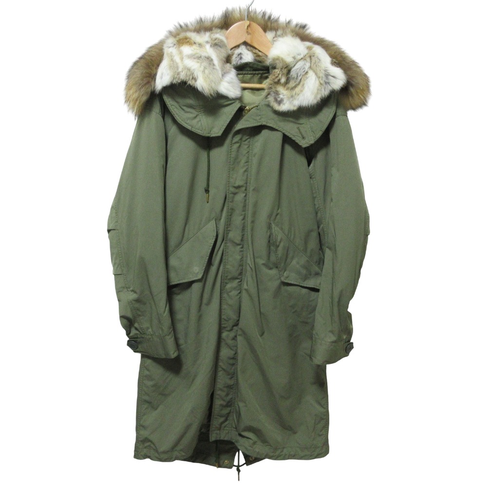 ドゥーズィエムクラス リアルファー ライナー付きモッズコート M65