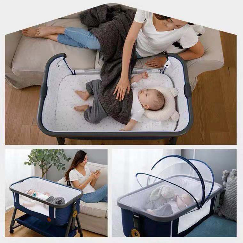 楽天市場】HZDMJ ベビーベッド 折りたたみ おすすめ 添い寝ベッド