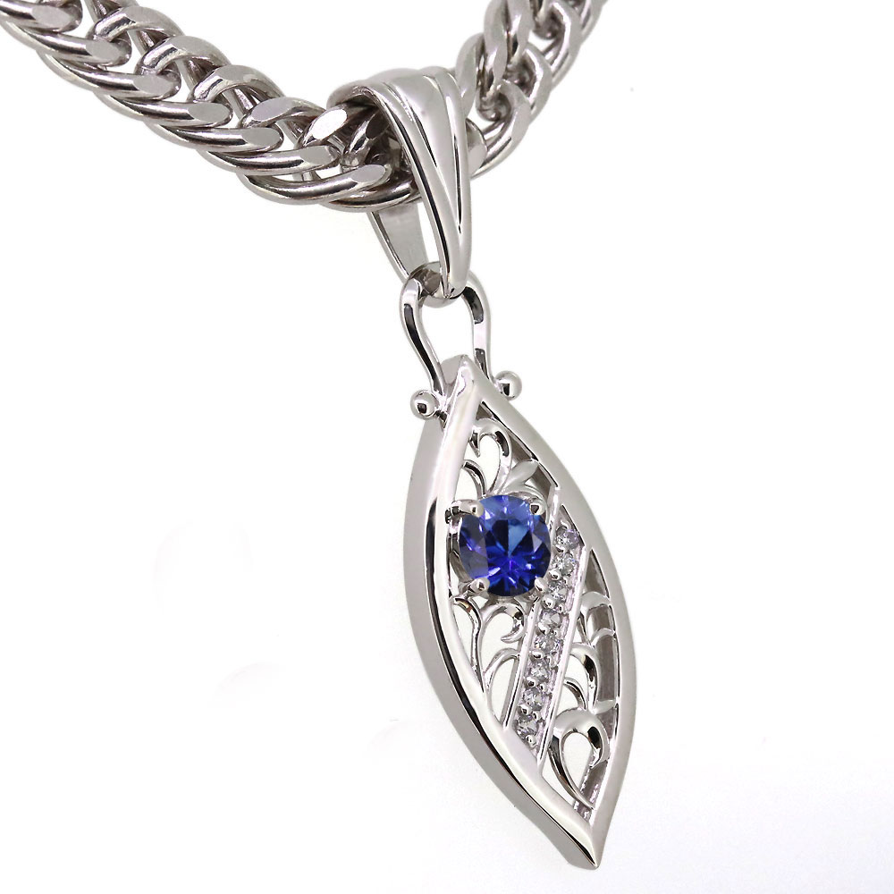 楽天市場】18金 ペンダントトップ メンズ K18 ゴールド サファイア