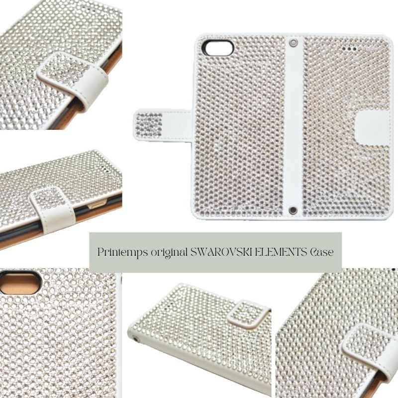 楽天市場】SWAROVSKI クリスタル 全面デコ スマホケース スマホカバー