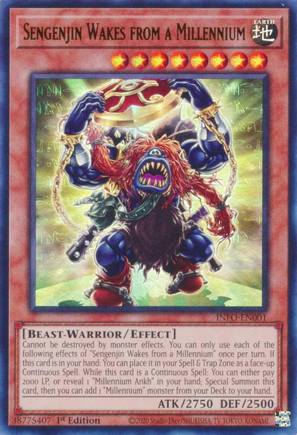 楽天市場】遊戯王 INFO-EN001 千年の眠りから覚めし原人 Sengenjin