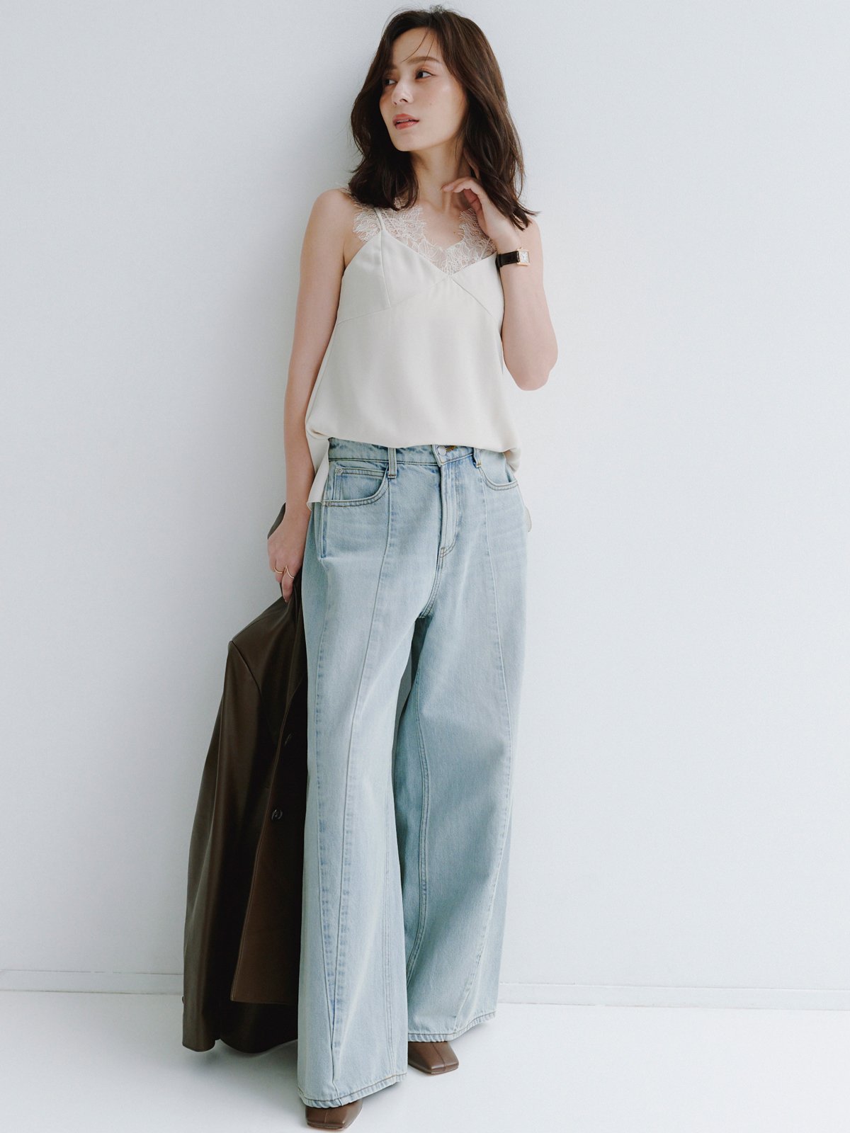 anuans｜レーストリムカップインキャミソール | Rakuten Fashion(楽天